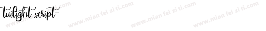 tuilight script字体转换